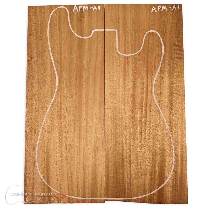 Premium Guitar Body Blank - A Grade - African Mahogany - 2 Piece - 4.2kg
