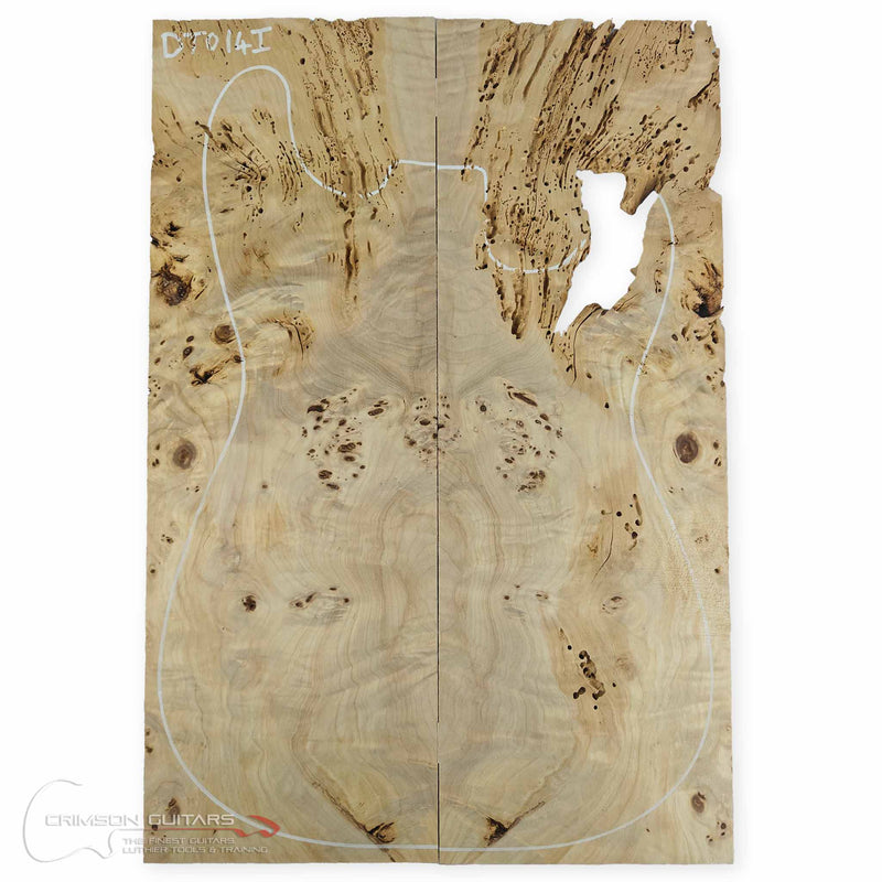 Drop Top - Burl/Flamed/Worm Colony Poplar - 2 Piece - 12mm