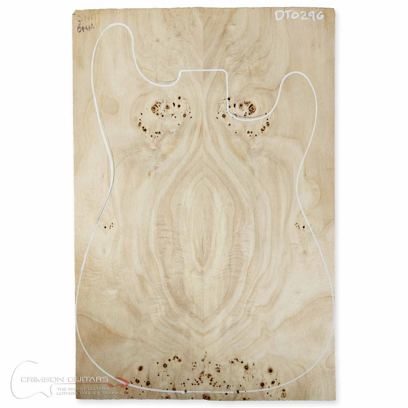 Drop Top - Flamed Burl Poplar - 2 Piece - Jointed - 5.5mm