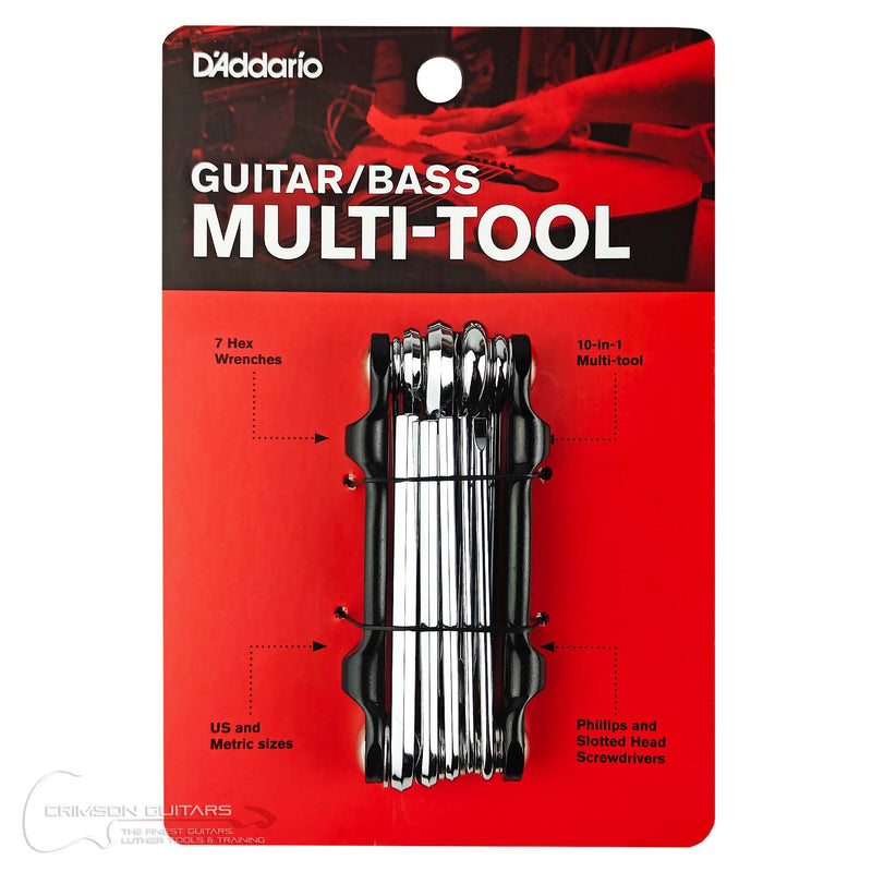 D'Addario Guitar/Bass 10-in-1 Multi-Tool