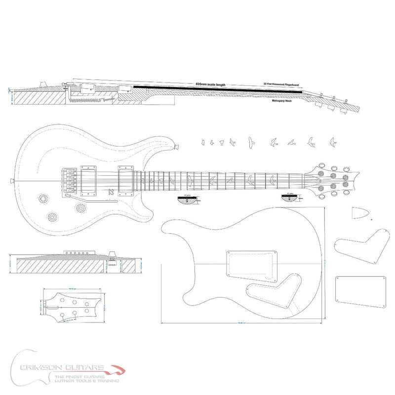 Guitar Plans - PRS-Type Custom 22