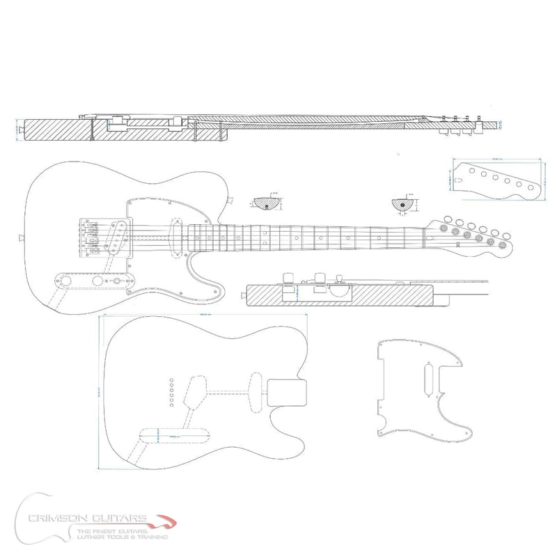 Guitar Plans - T-Type - PRE ORDER