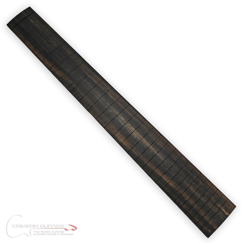 Guitar African Ebony Fretboard - Pre Slotted and Radiused