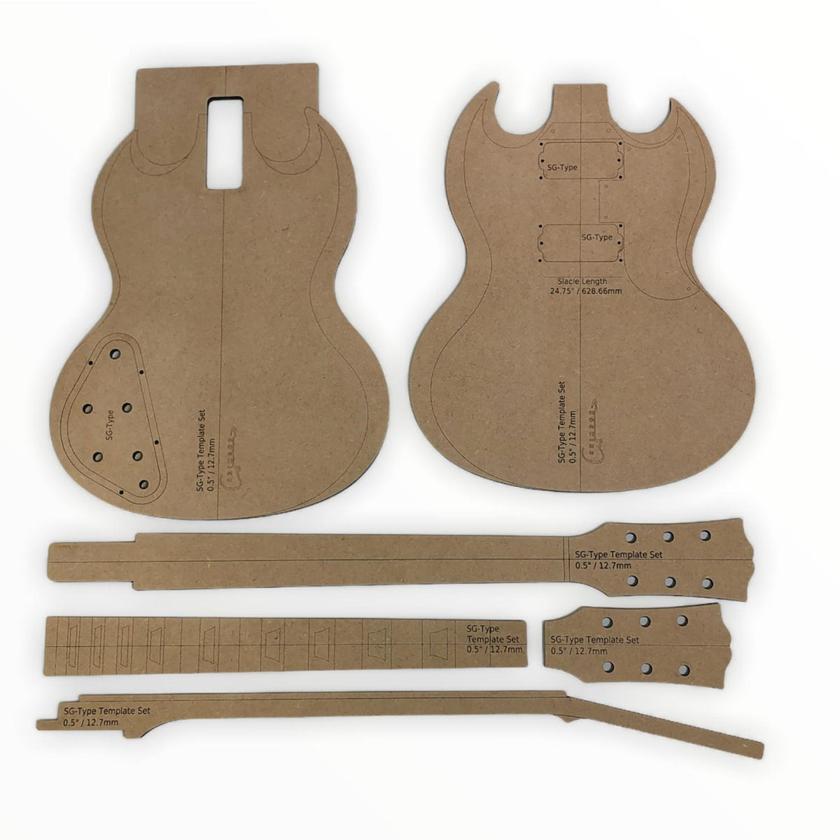 Sg guitar template top
